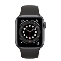 Apple Watch Series 6 GPS 40mm Space Gray Aluminum Case w. Black Sport B. (MG133)