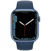 Apple Watch Series 7 GPS + Cellular 41mm Blue Aluminum Case w. Abyss Blue S. Band (MKHC3)