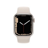 Apple Watch Series 7 GPS 41mm Starlight Aluminum Case With Starlight Sport Band (MKMY3)