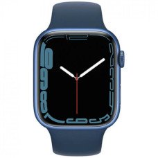 Apple Watch Series 7 GPS 45mm Blue Aluminum Case With Blue Sport Band (MKN83)