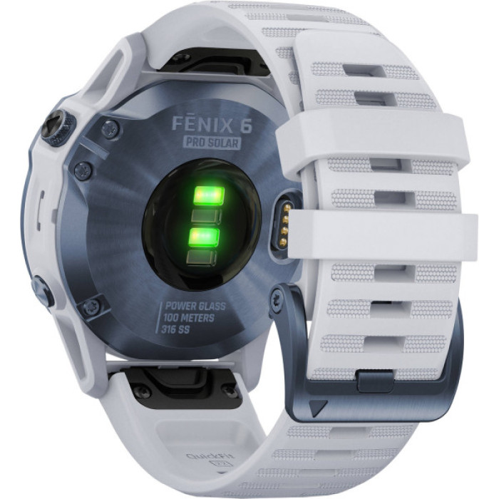 Garmin Fenix 6 Pro Solar Edition Mineral Blue with Whitestone Band (010-02410-19/18)
