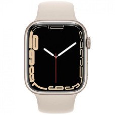 Apple Watch Series 7 GPS + Cellular 41mm Starlight Aluminum Case With Starlight Sport Band (MKH83)
