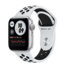 Apple Watch Nike Series 7 LTE 41mm S. Aluminum Case w. Pure Platinum/Black Nike S. Band (MKHL3)