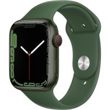 Apple Watch Series 7 GPS + Cellular 45mm Green Aluminum Case with Clover Sport Band (MKJ93)