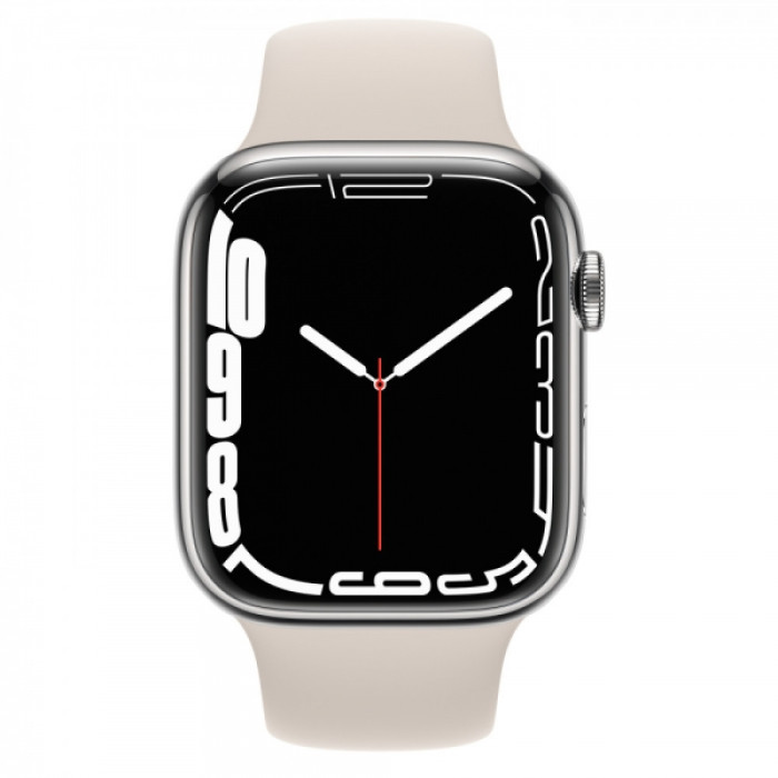 Apple Watch Series 7 GPS + Cellular 45mm Graphite S. Steel Case w. Abyss Blue S. Band (MKJH3)