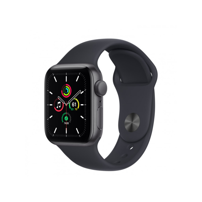 Apple Watch SE GPS 40mm Space Gray Aluminum Case w. Midnight S. Band (MKQ13)