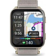 Смарт-годинник Garmin Venu X1 Soft Gold Titanium and French Grey Nylon (010-02980-33/08/09)