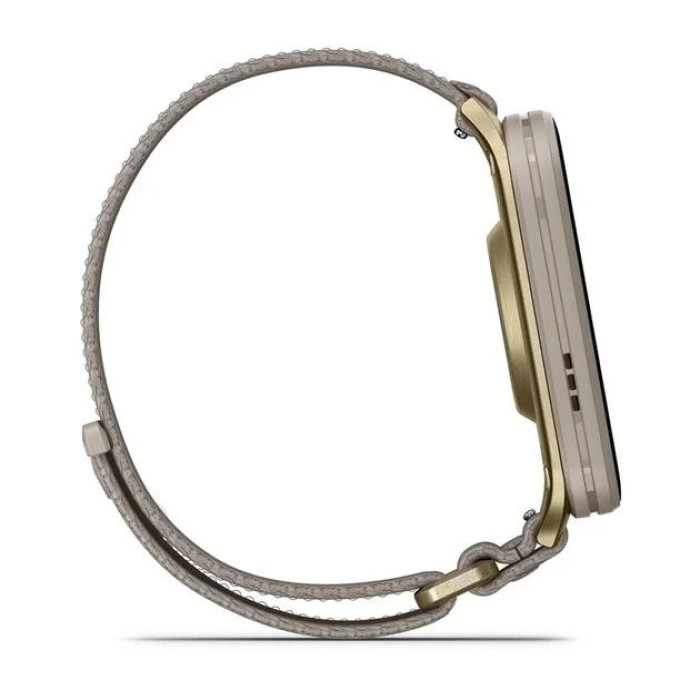 Смарт-годинник Garmin Venu X1 Soft Gold Titanium and French Grey Nylon (010-02980-33/08/09)