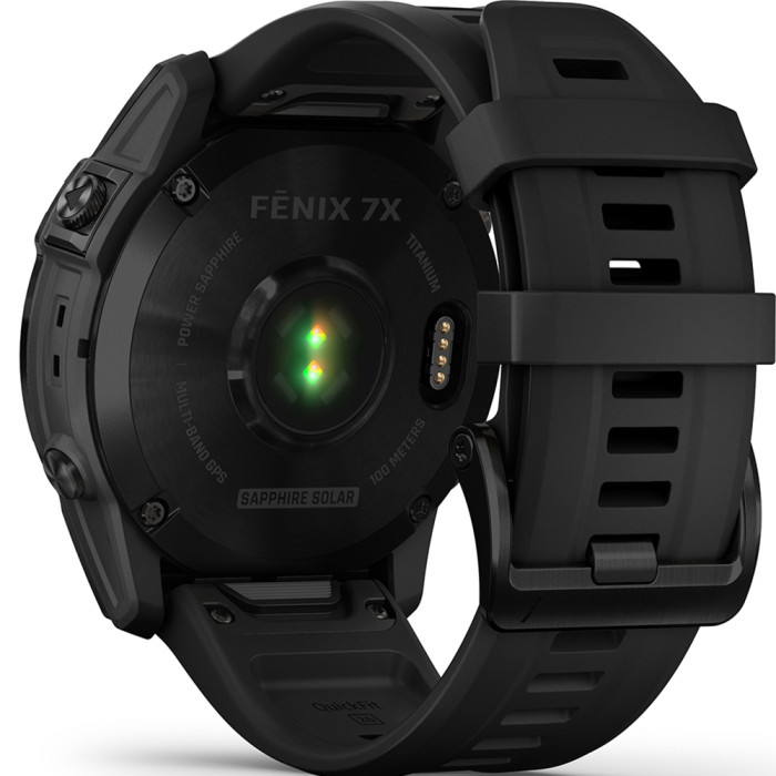 Garmin Fenix 7X Sapphire Solar  Black DLC Titanium w. Black Band (010-02541-22/23)