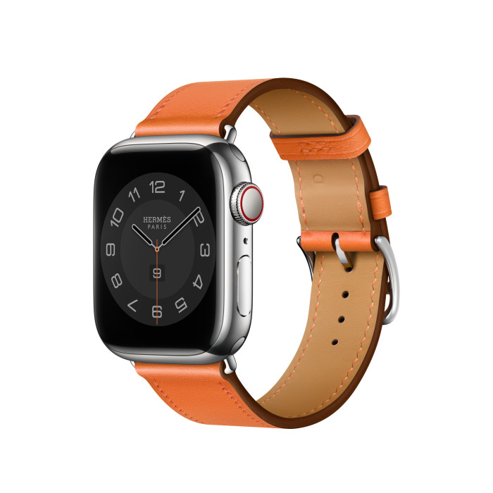 Apple Watch Hermes 38/40/41mm (MXTM2) Orange Swift Leather Single Tour