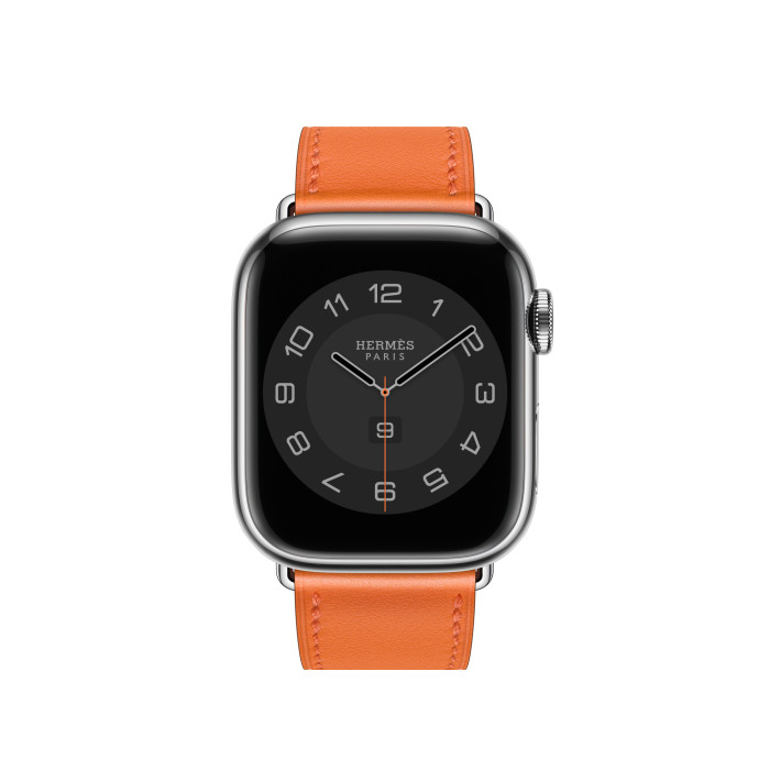Apple Watch Hermes 38/40/41mm (MXTM2) Orange Swift Leather Single Tour