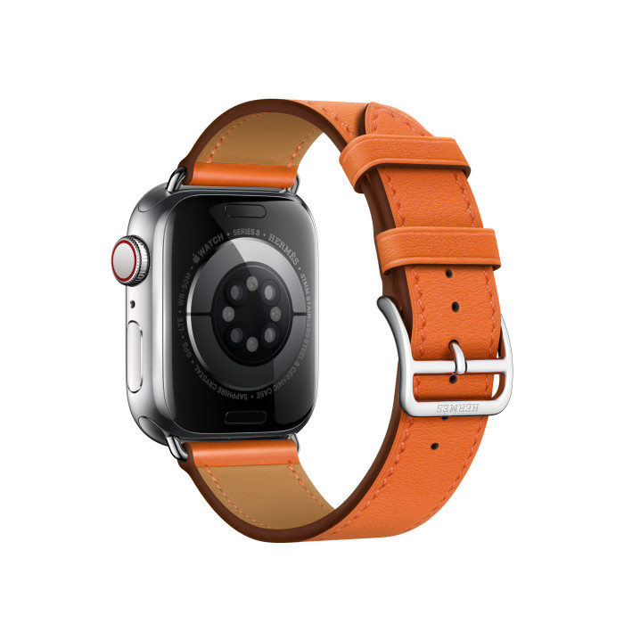 Apple Watch Hermes 38/40/41mm (MXTM2) Orange Swift Leather Single Tour