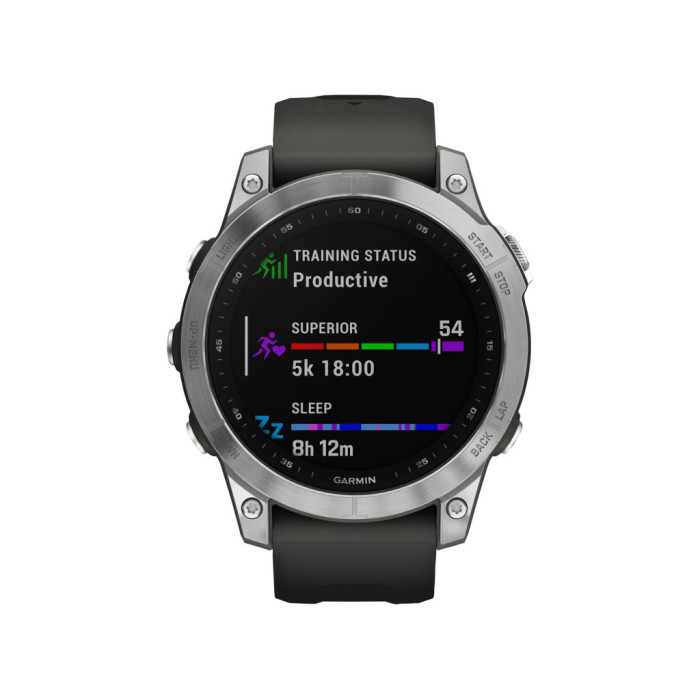 Garmin Fenix 7 Silver with Graphite Band (010-02540-00/01)