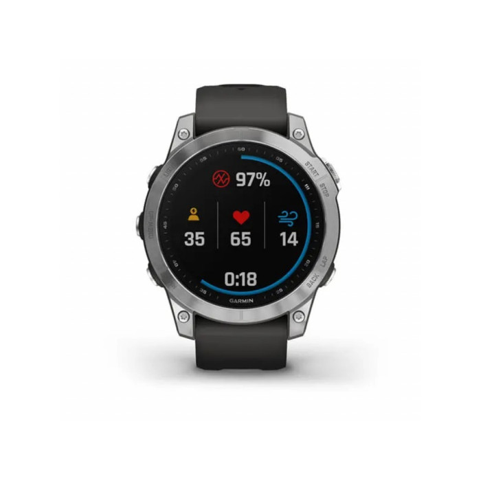 Garmin Fenix 7 Silver with Graphite Band (010-02540-00/01)