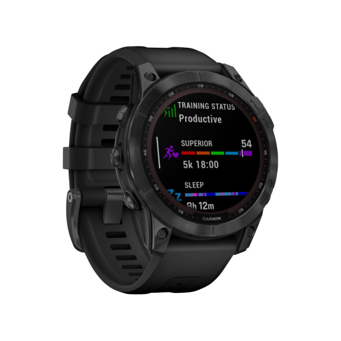 Garmin Fenix 7 Solar Slate Gray with Black Band (010-02540-10/11)