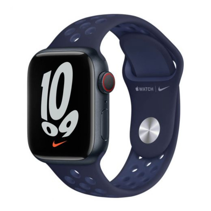 ремінець Apple Ремінець for Watch 41mm - Nike Sport Band Midnight Navy/Mystic Navy - Regular (ML863)