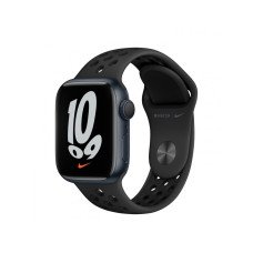 Apple Watch Nike Series 7 GPS 41mm Midnight Aluminum Case w. Anthracite/Black Nike Sport Band (MKN43)