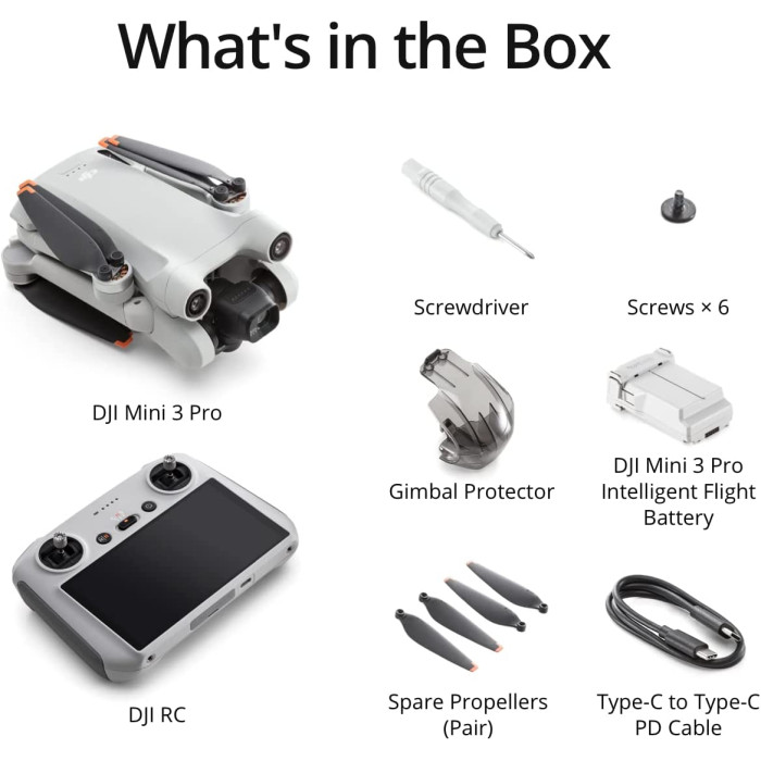 Квадрокоптер DJI Mini 3 Pro with RC Remote (CP.MA.00000492.02, CP.MA.00000492.03)