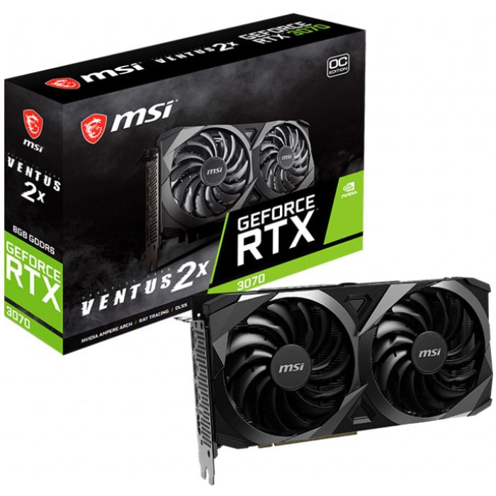 Відеокарта MSI GeForce RTX 3070 VENTUS 2X 8G OC LHR