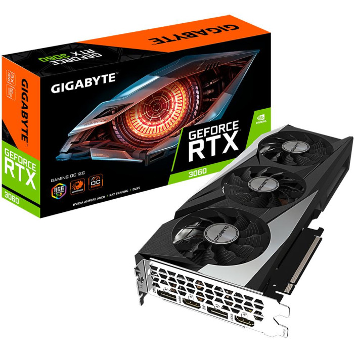Відеокарта GIGABYTE GeForce RTX 3060 GAMING OC 12G rev. 2.0 (GV-N3060GAMING OC-12GD rev. 2.0)