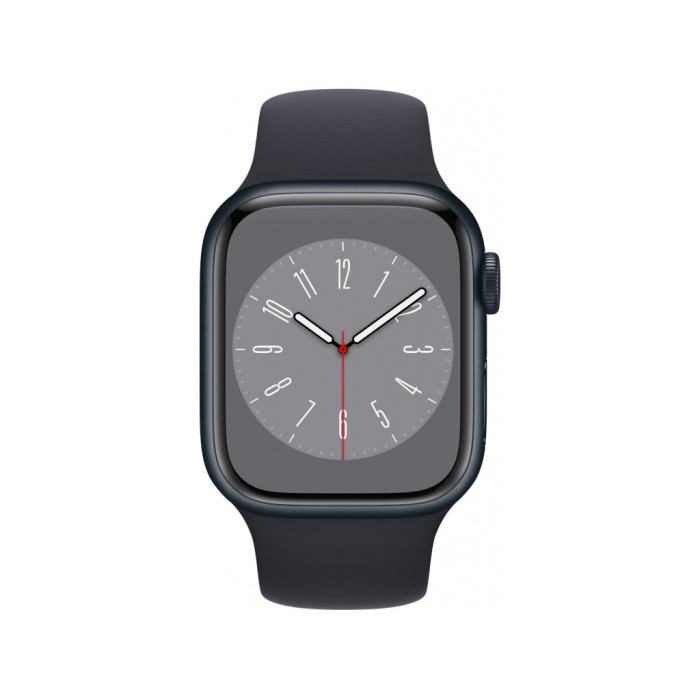 Apple Watch Series 8 GPS + Cellular 45mm Midnight Aluminum Case w. Midnight S. Band M/L (MNVL3)