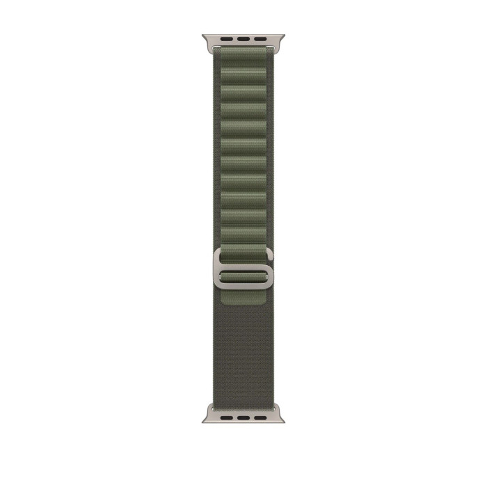 Apple Watch Ultra GPS + Cellular 49mm Titanium Case with Green Alpine Loop - Small (MNHC3/MNHJ3)