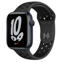 Apple Watch Nike Series 7 LTE 45mm Midnight Aluminum Case w. Anthracite/Black Nike S. Band (MKJL3+MKL53)