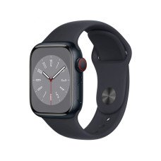 Apple Watch Series 8 GPS + Cellular 45mm Midnight Aluminum Case w. Midnight Sport Band (MNK43)