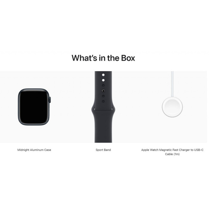 Apple Watch SE 2 GPS 44mm Midnight Aluminum Case w. Midnight S. Band XL1 (MNLC3 + MQH53)