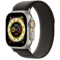 Apple Watch Ultra GPS + Cellular 49mm Titanium Case with Black/Gray Trail Loop - S/M (MQF43/MQFW3)