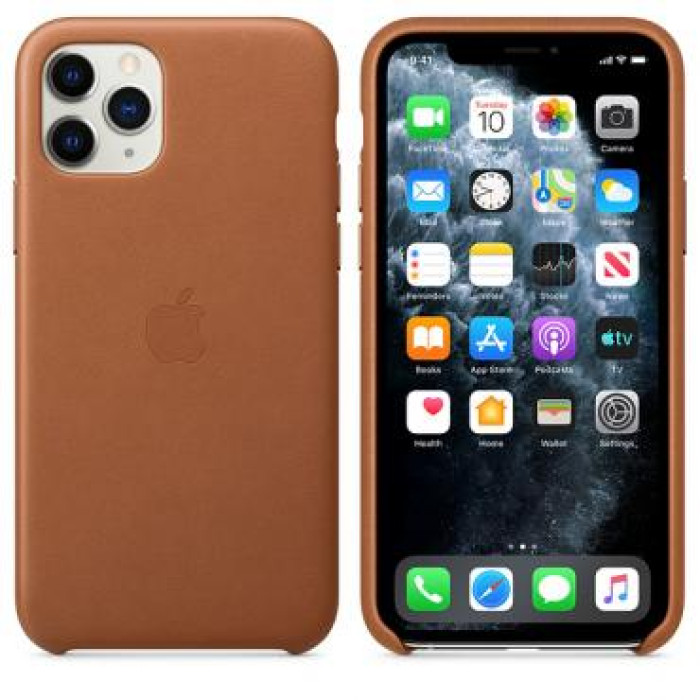 Чохол для смартфона Apple iPhone 11 Pro Max Leather Case - Saddle Brown (MX0D2)
