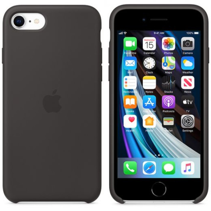 Чохол для смартфона Apple iPhone SE Silicone Case - Black (MXYH2)