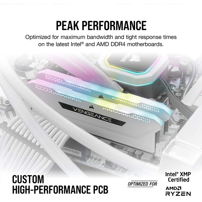 Corsair 32 GB (2x16GB) DDR4 3600 MHz Vengeance RGB Pro SL (CMH32GX4M2D3600C18W)