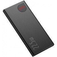 Зовнішній акумулятор (павербанк) Baseus Adaman Metal Digital Display PD3.0+QC3.0 22.5W 10000mAh Black (PPAD000001)