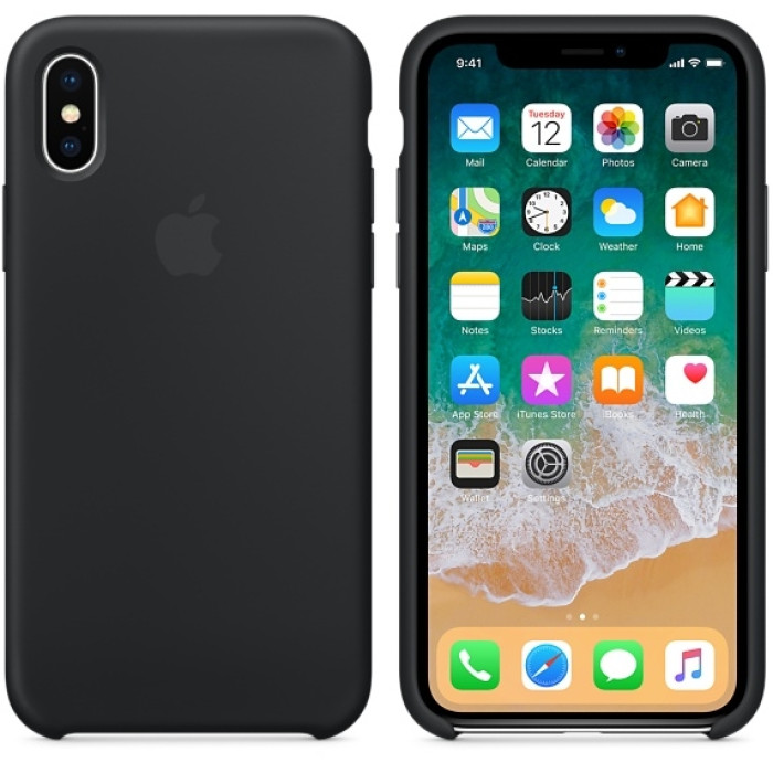 Чохол для смартфона Apple iPhone XS Max Leather Case - Black (MRWT2)