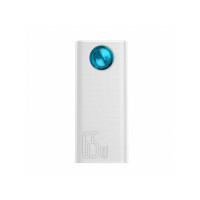 Зовнішній акумулятор (павербанк) Baseus Amblight Digital Display Quick Charge 65W 30000mAh White (PPLG-A02)
