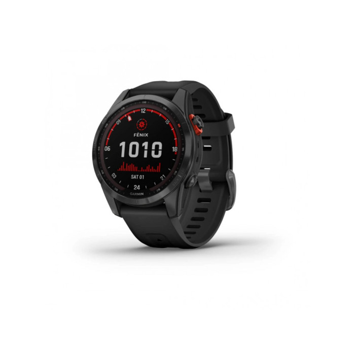 Garmin Fenix 7S Solar Slate Gray with Black Band (010-02539-12/13)