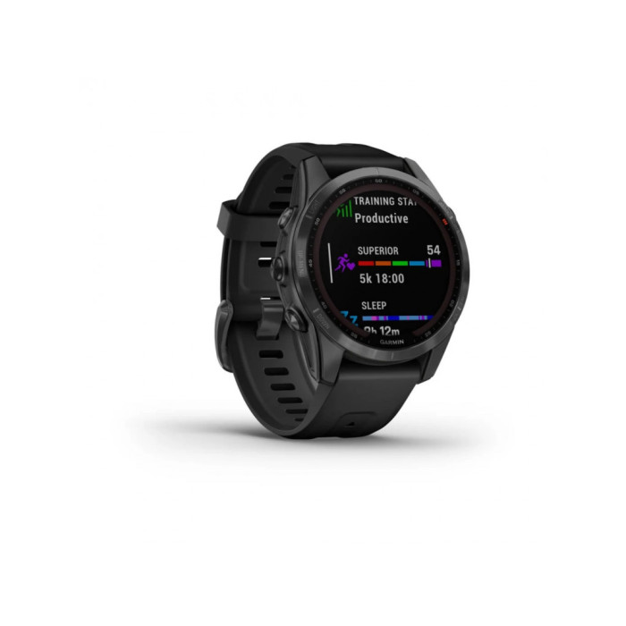 Garmin Fenix 7S Solar Slate Gray with Black Band (010-02539-12/13)