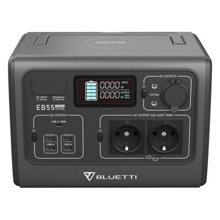 Зарядна станція BLUETTI EB55 Portable Power Station 700W 537Wh (PB930340)