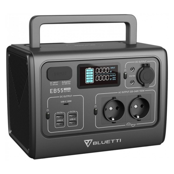 Зарядна станція BLUETTI EB55 Portable Power Station 700W 537Wh (PB930340)