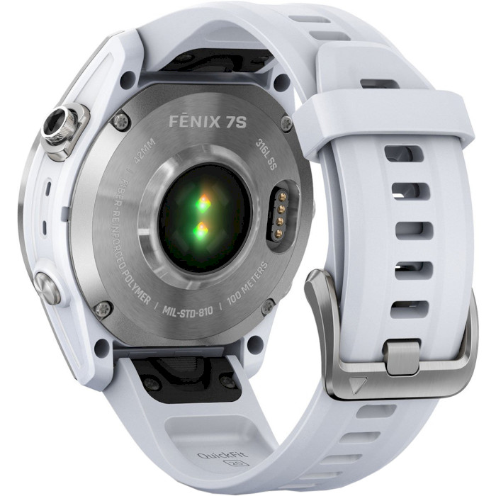 Garmin Fenix 7S Silver with Whitestone Band (010-02539-02/03)