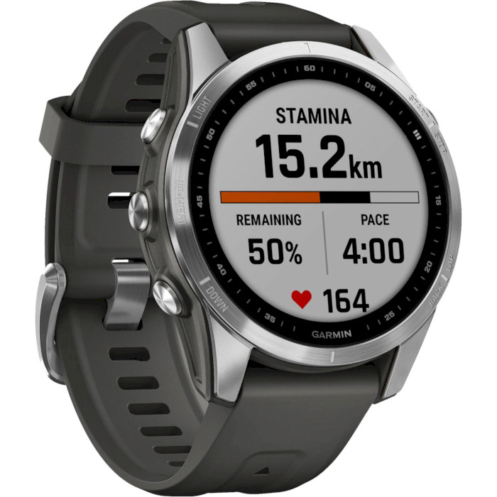 Garmin Fenix 7S Silver with Graphite Band (010-02539-00/01)