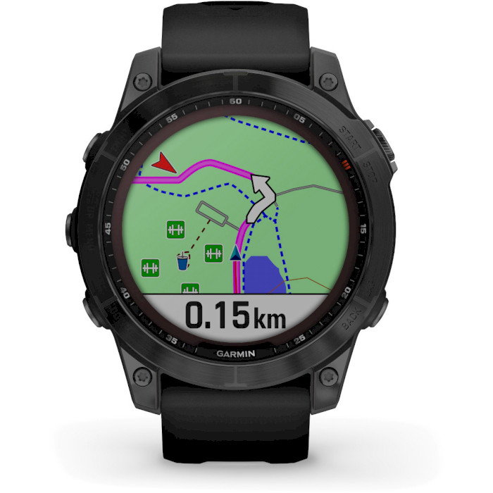 Garmin Fenix 7 Sapphire Solar Black DLC Titanium with Black Band (010-02540-34/35)