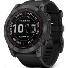 Garmin Fenix 7X Sapphire Solar  Black DLC Titanium w. Black Band (010-02541-22/23) відкрита коробка