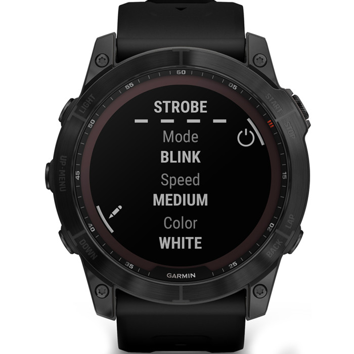 Garmin Fenix 7X Sapphire Solar  Black DLC Titanium w. Black Band (010-02541-22/23)