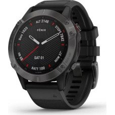 Garmin Fenix 6 Sapphire Сarbon Grey DLC with Black Band (010-02158-10/11)