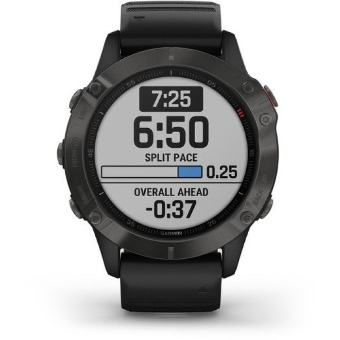 Garmin Fenix 6 Sapphire Сarbon Grey DLC with Black Band (010-02158-10/11)