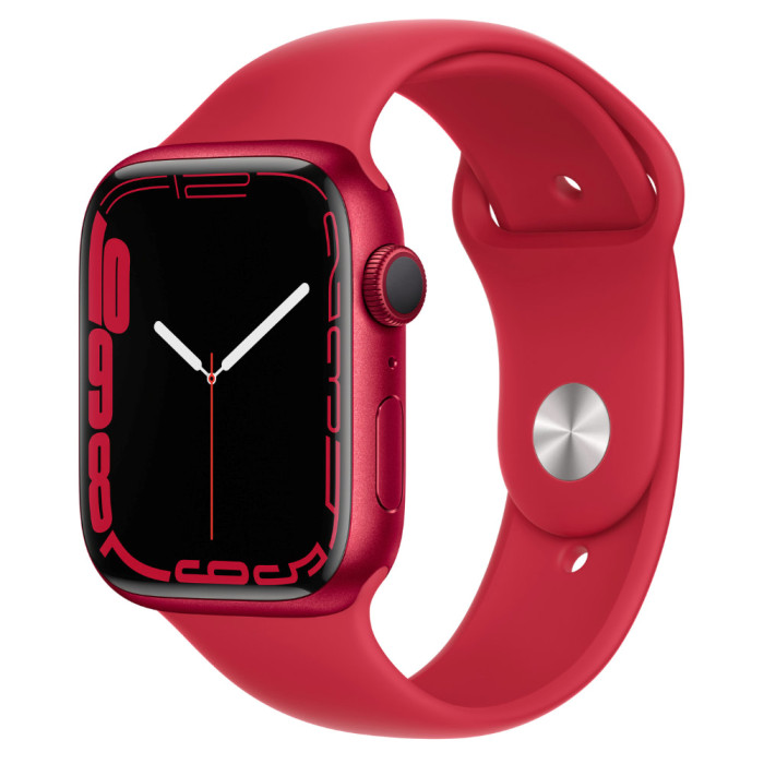 Apple Watch Series 7 GPS 45mm PRODUCT RED Aluminum Case With PRODUCT RED Sport Band (MKN93)