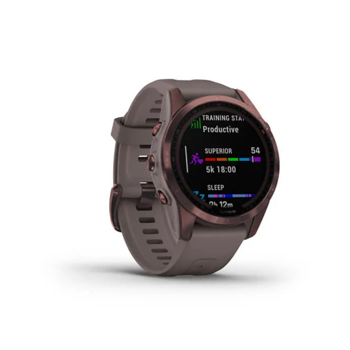 Garmin Fenix 7S Sapphire Solar Dark Bronze Titanium w. Shale G. Band (010-02539-28/29)