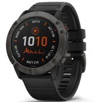 Garmin Fenix 6X Pro Solar Titanium Carbon Grey DLC with Black Band (010-02157-21)